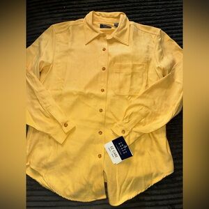 Liz Claiborne Yellow Button Down Shirt